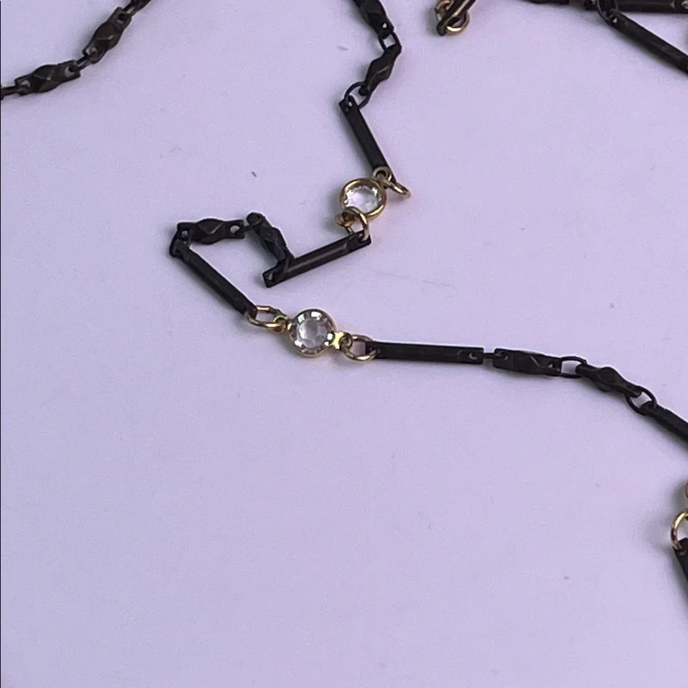 Holly Yashi Black & Crystal Bezel Necklace & Earrings Set
